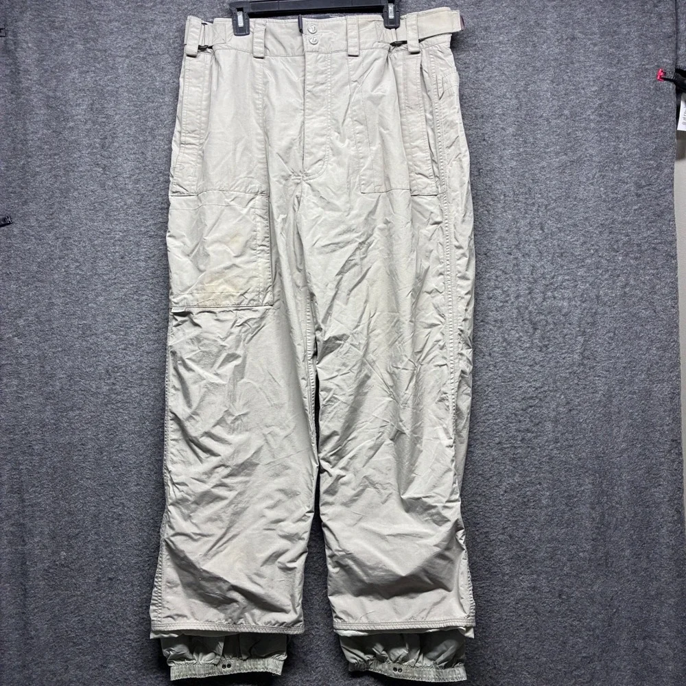 Burton Tactic Mens Snowboard Pants XL Tan Beige Cargo Winter Ski Outdoor